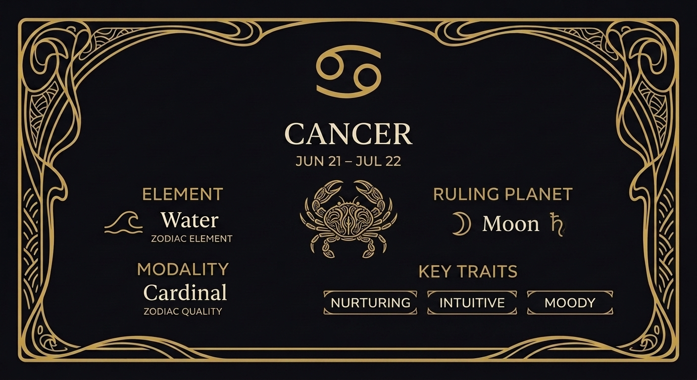 Cancer: The Cardinal Water That Protects and Remembers — quick facts