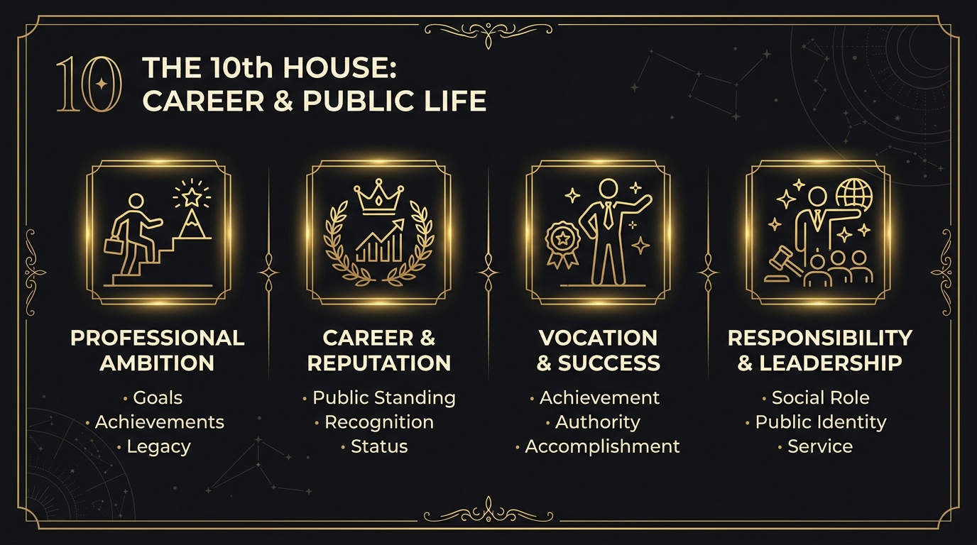 The 10th House: What the World Sees You Build — key themes