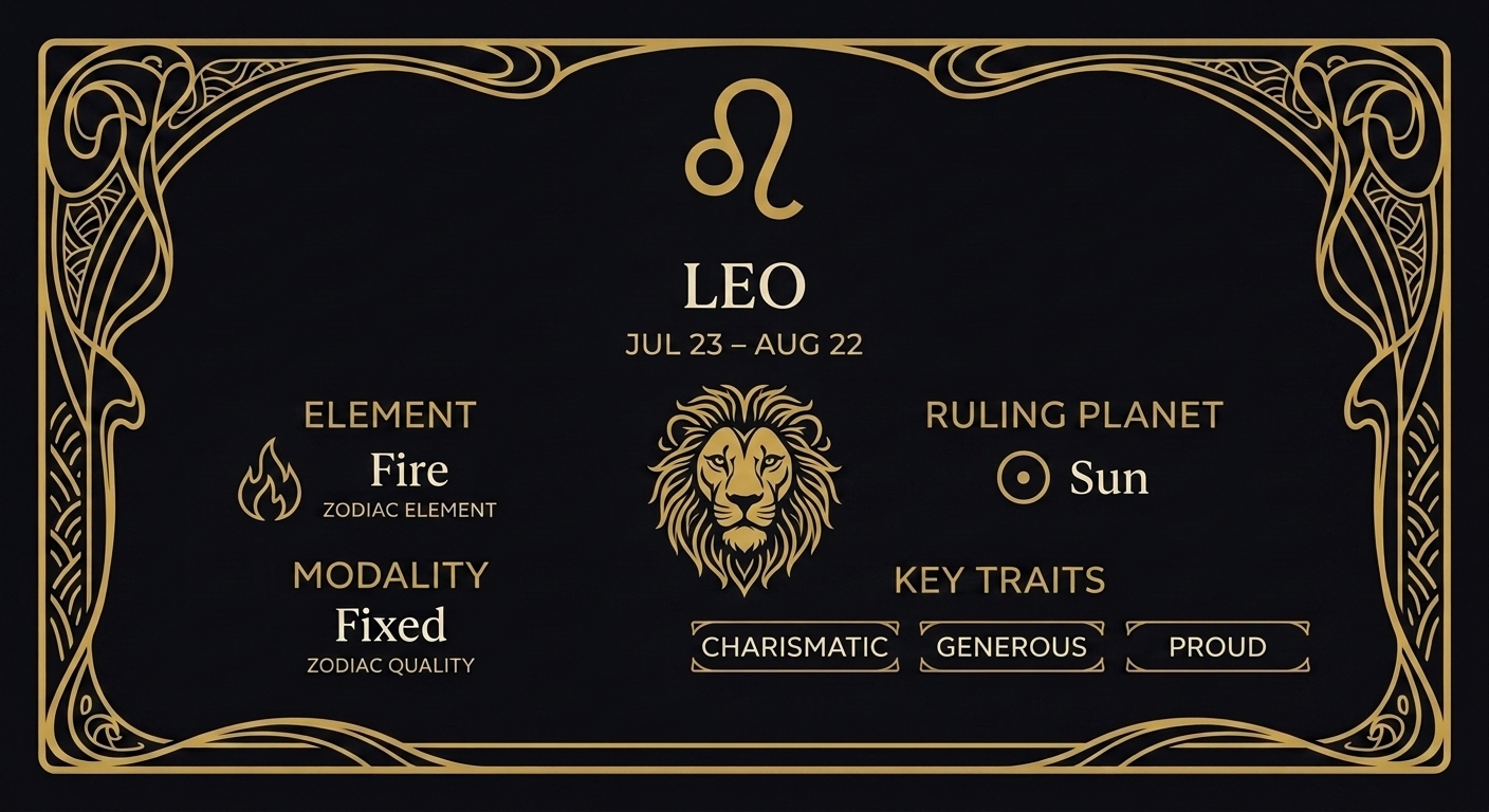 Leo: The Fixed Fire That Creates and Commands — quick facts