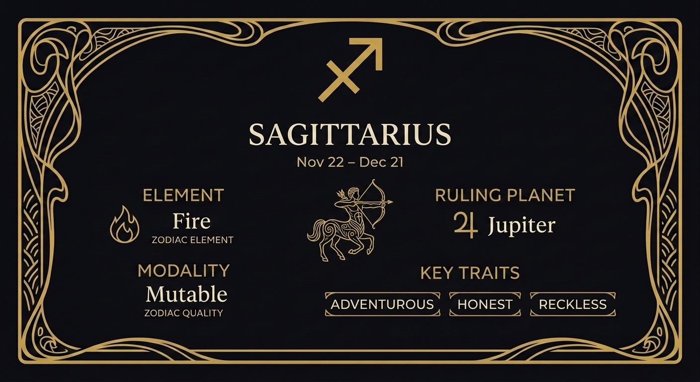 Sagittarius: The Mutable Fire That Seeks What Is True — quick facts