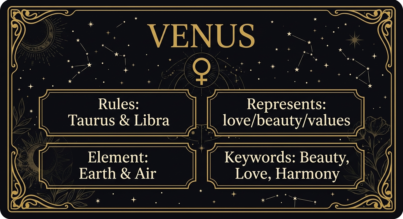 Venus in Taurus — planet attributes