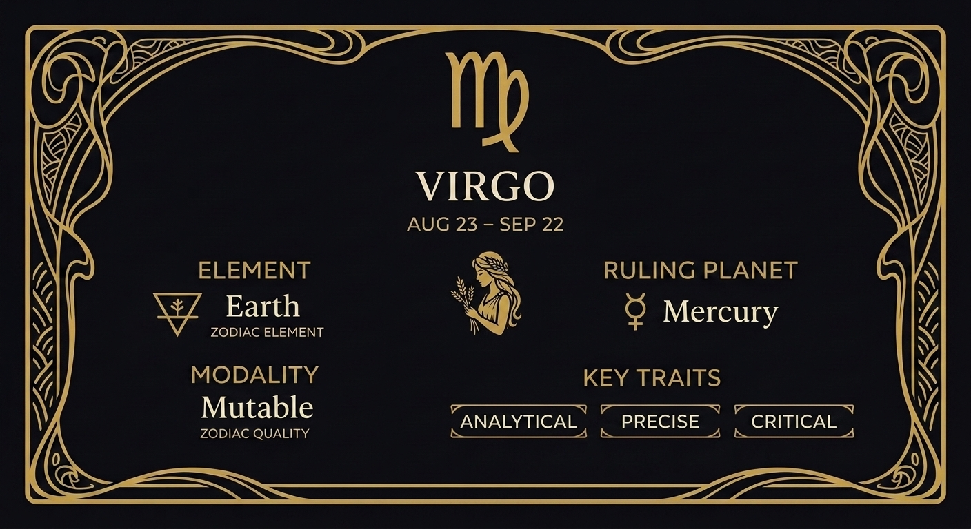 Virgo: The Mutable Earth That Refines Everything It Touches — quick facts